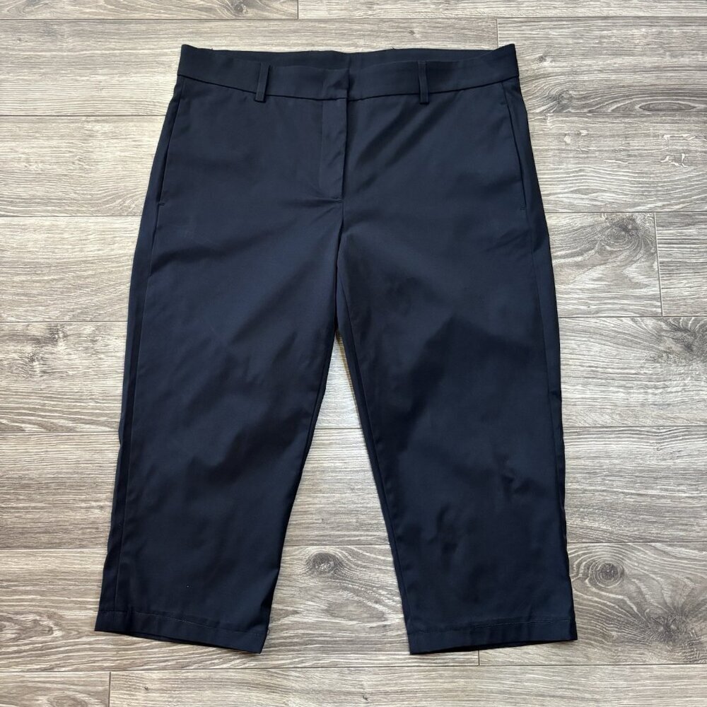 Golfino Womens Casual‎ Mid-Rise Bermuda Golf Shorts Size 8 Black Straight Leg